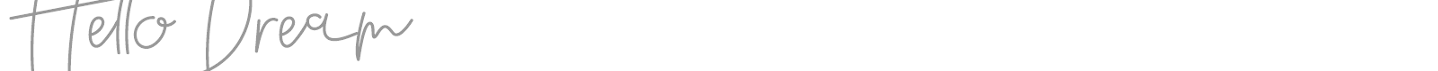 Hello Dream font preview